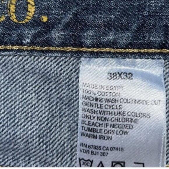 Nautica Jeans Co Jeans Men's Relaxed Fit Medium Wash Y2K Straight Size 38X32 - Picture 8 of 11